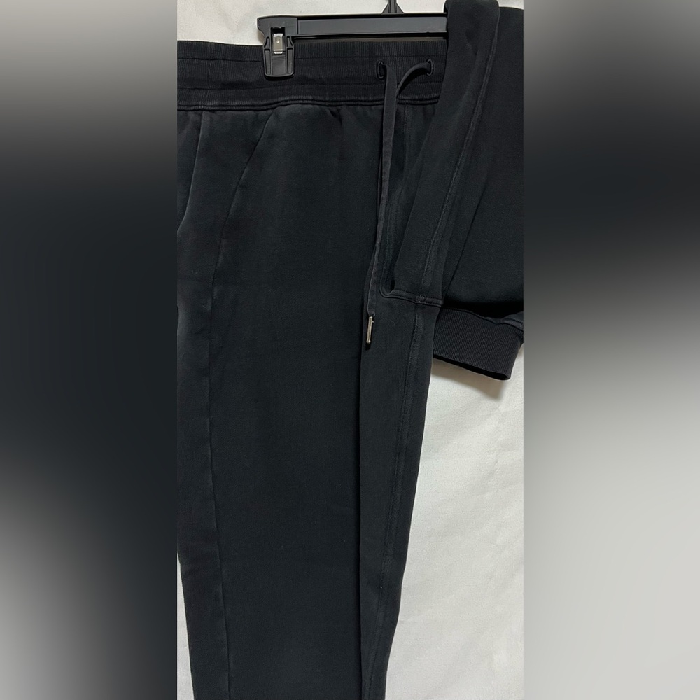 Lululemon Black Scuba High-Rise Joggers Cotton Activewear Gym Yoga Lounge Casual - Picture 7 of 13